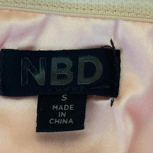 NBD Kehlani Pink Silk Satin Strapless Tube Bandeau Sleeveless Bustier Crop Top S - Picture 5 of 6